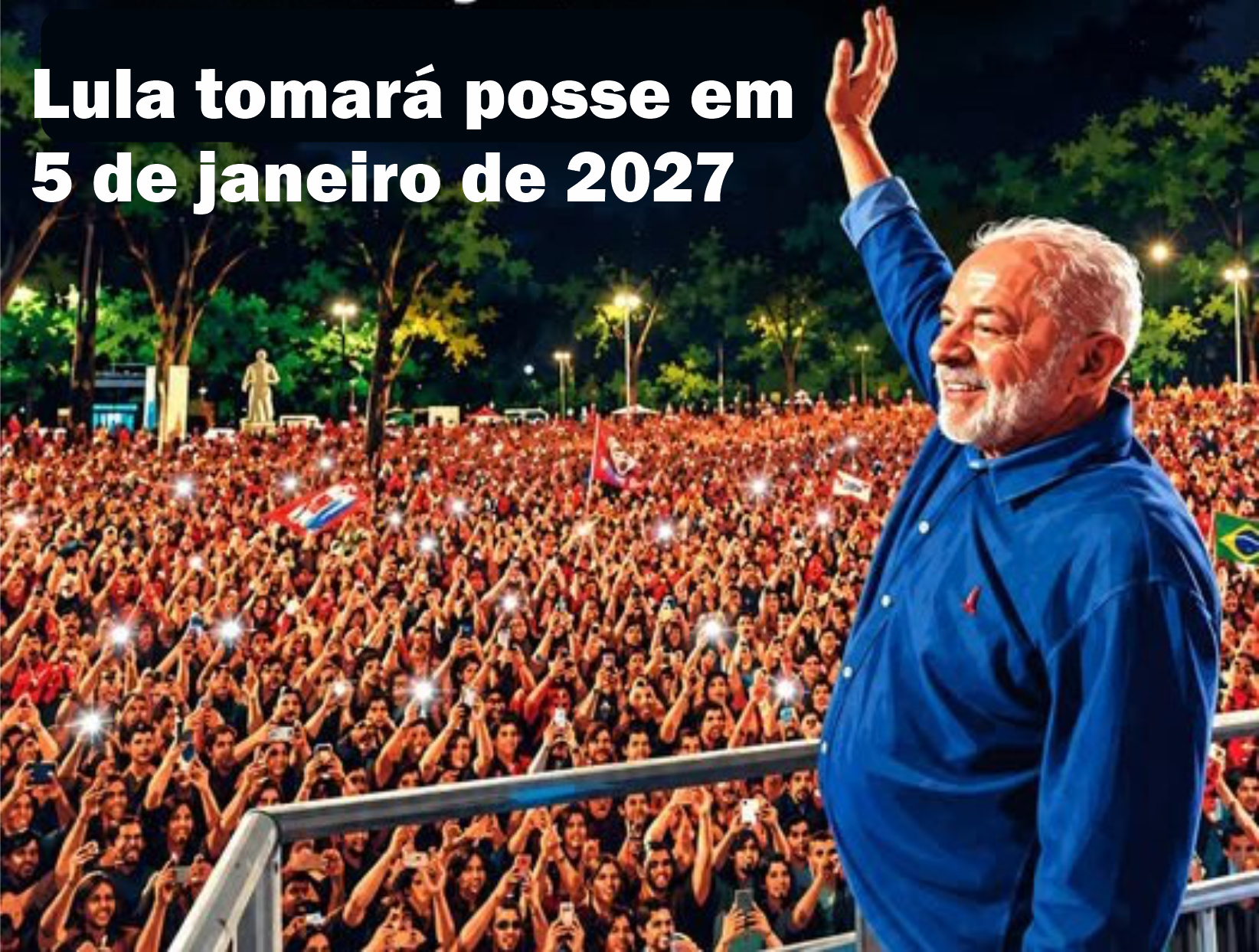 Lula tomará posse em 5 de janeiro de 2027